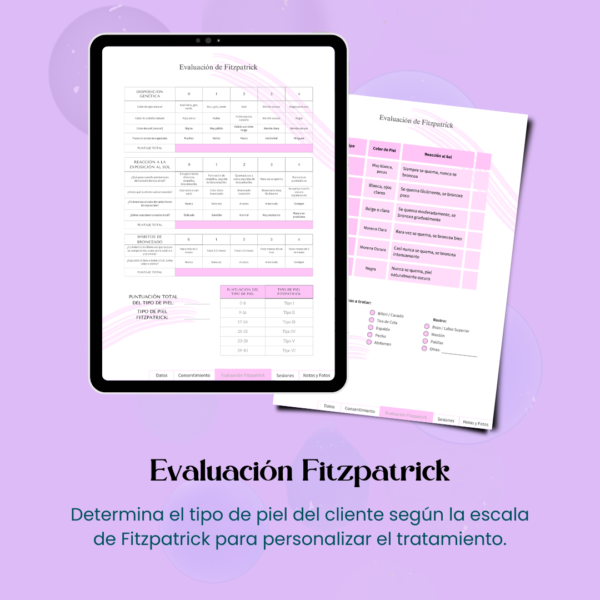 Ficha para Depilación Láser Rosa - Imagen 4