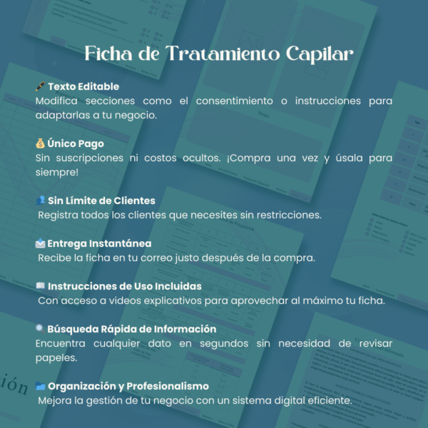 Ficha para Tratamientos Capilares - Imagen 6