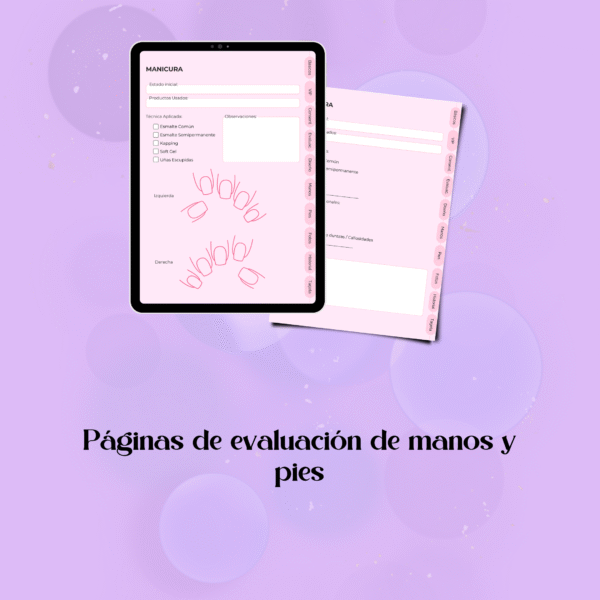 Ficha de Pestañas, cejas y uñas VIP - Imagen 5