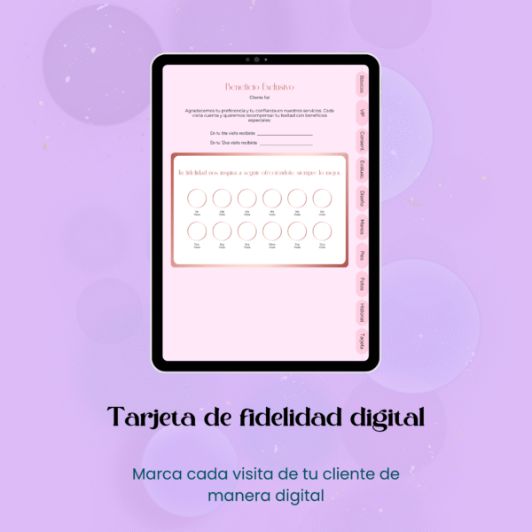 Ficha de Pestañas, cejas y uñas VIP - Imagen 6