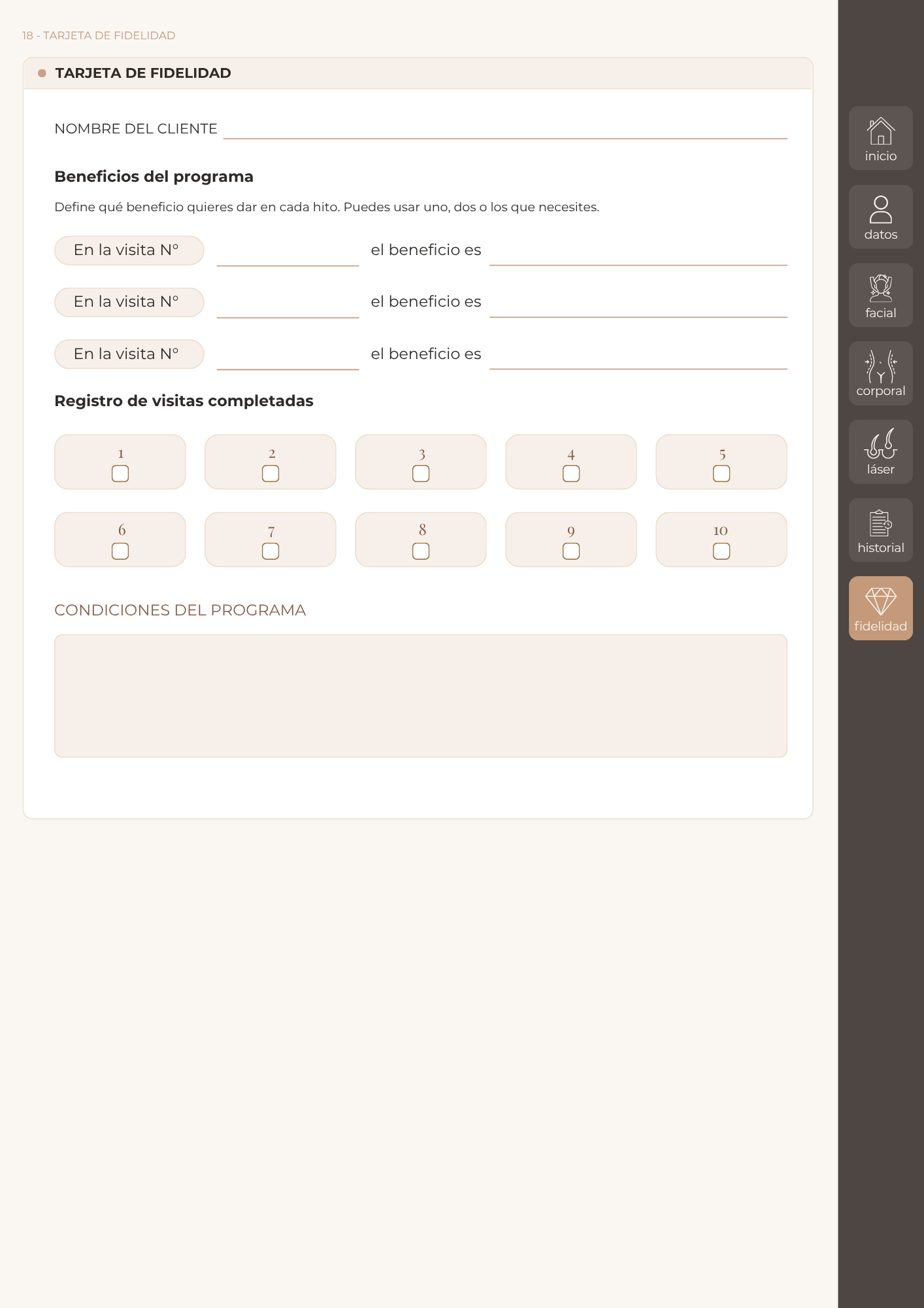 Kit de Fichas · Facial, Corporal y Depilación láser 3 en 1 - Imagen 14