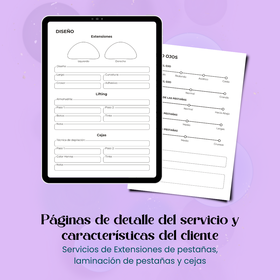Ficha de Pestañas Gold - Imagen 2