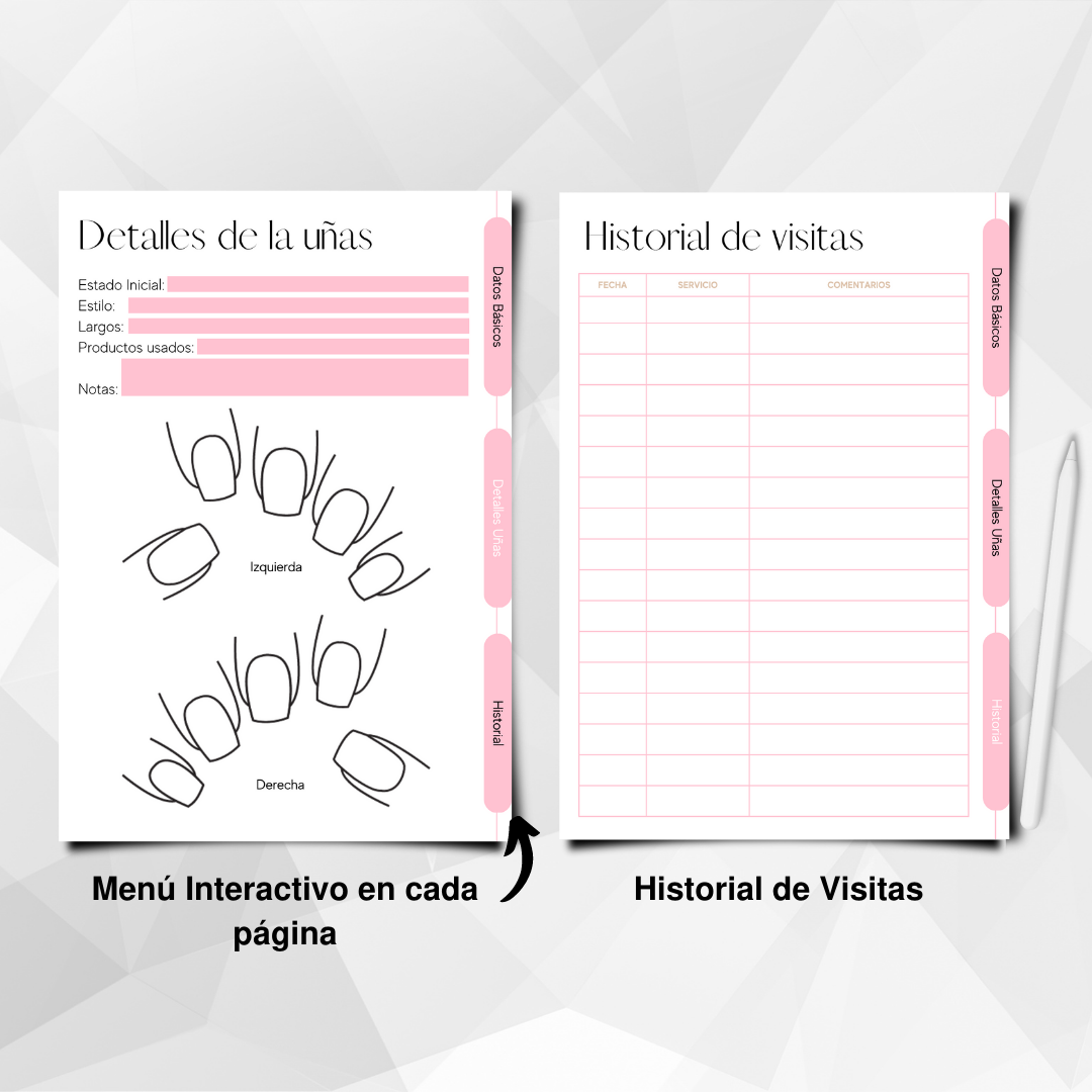 Ficha para Manicuristas Rosa - Imagen 2