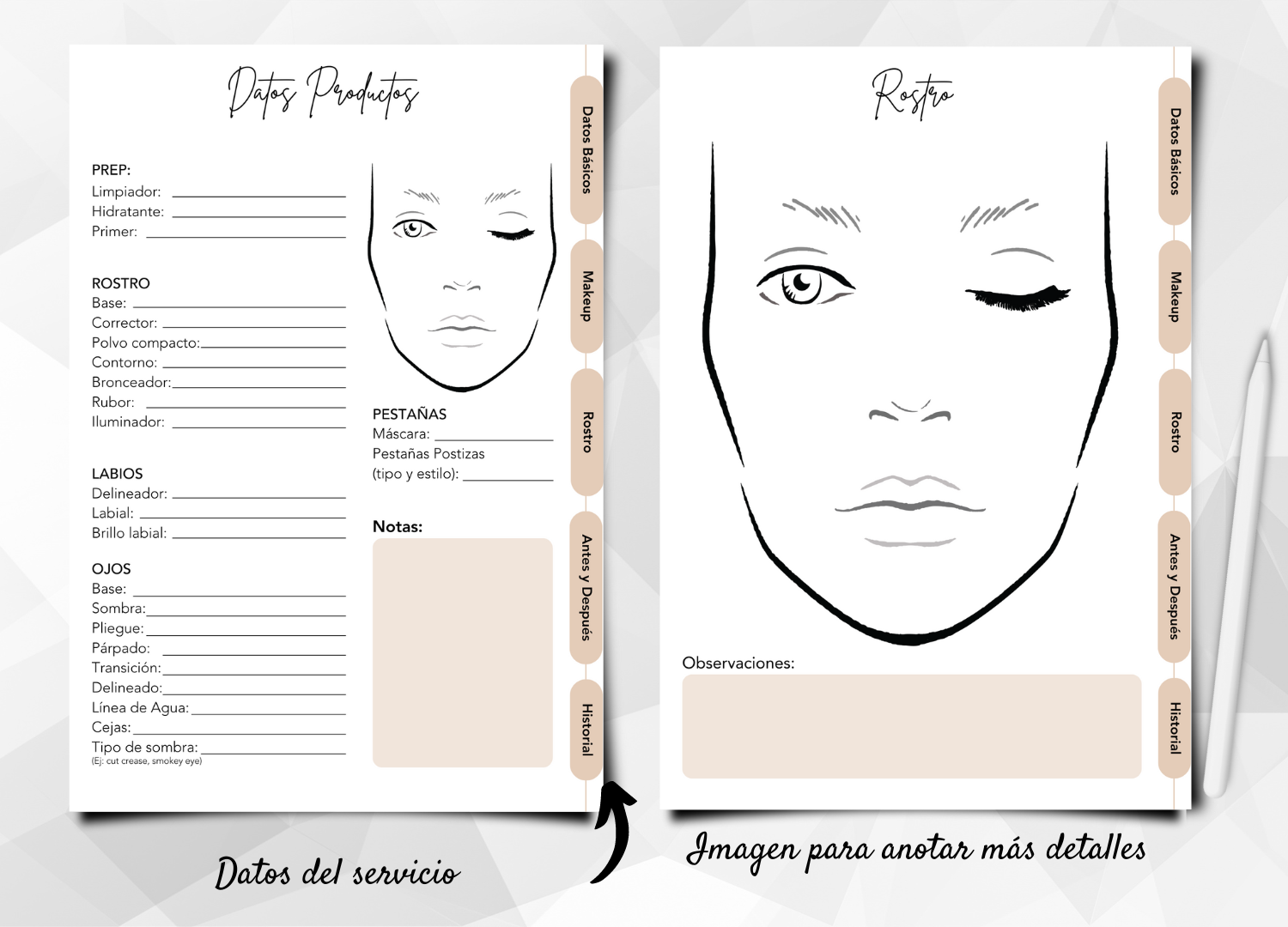 Ficha de Maquillaje - Imagen 3