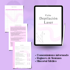 Ficha para Depilación Láser Rosa