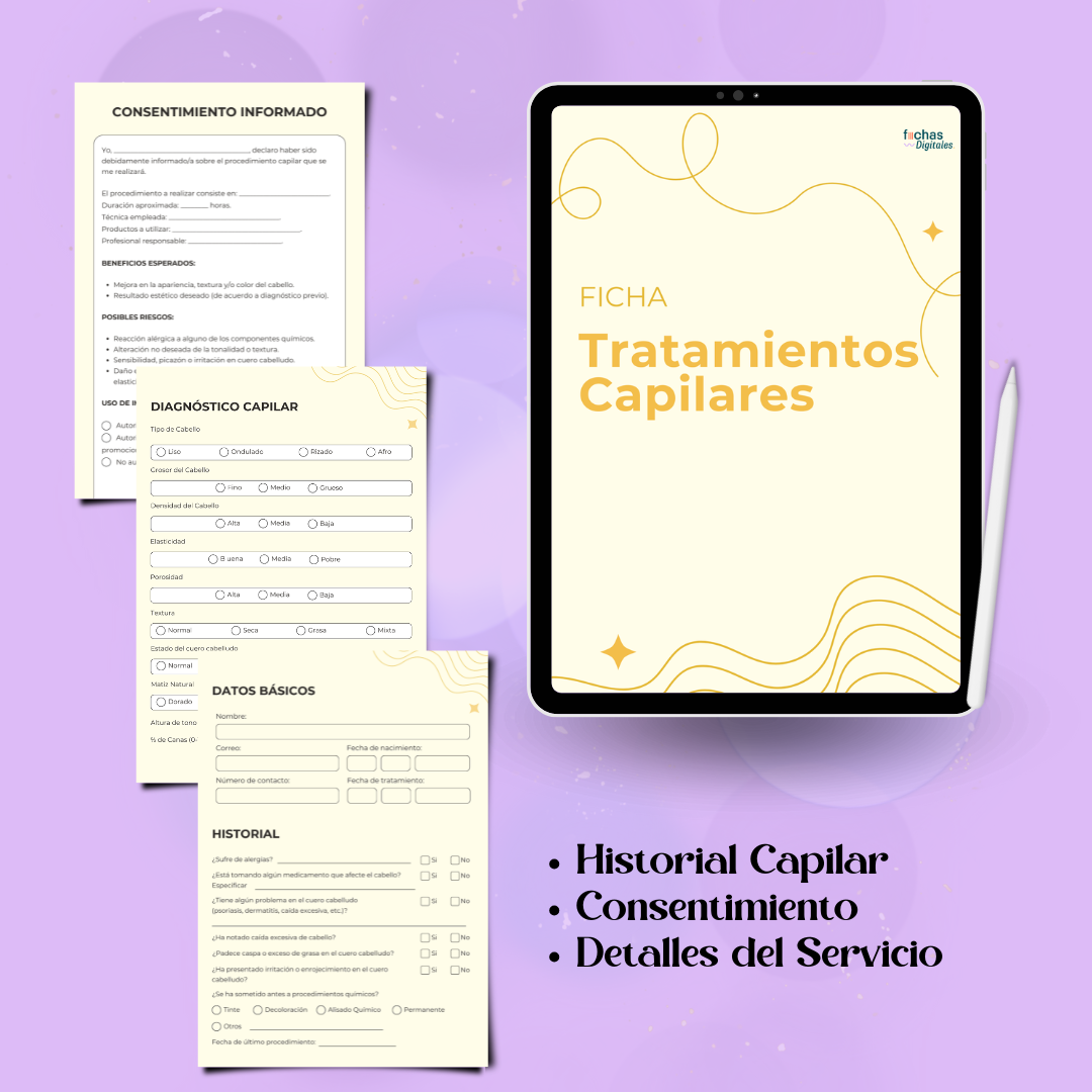 Ficha para Tratamientos Capilares