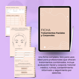 Ficha para Tratamientos Faciales y Corporales